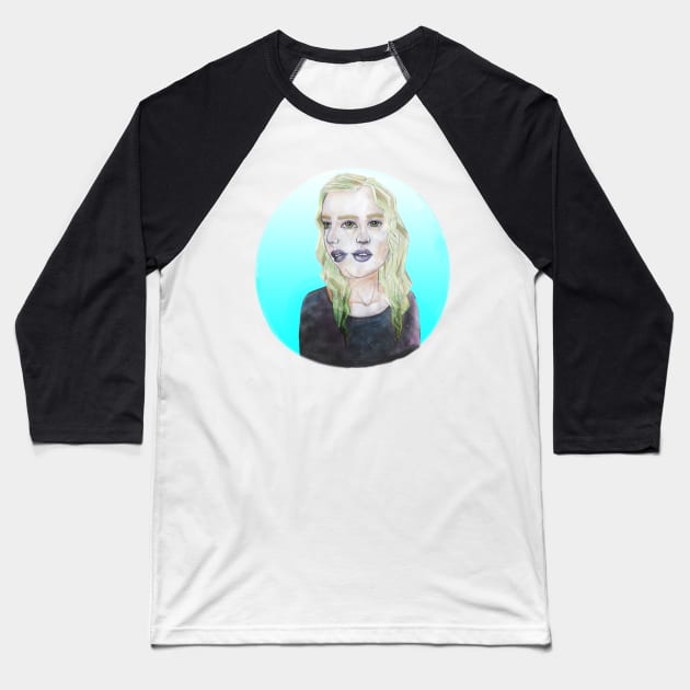 Two Face Baseball T-Shirt by VeronicaRadd